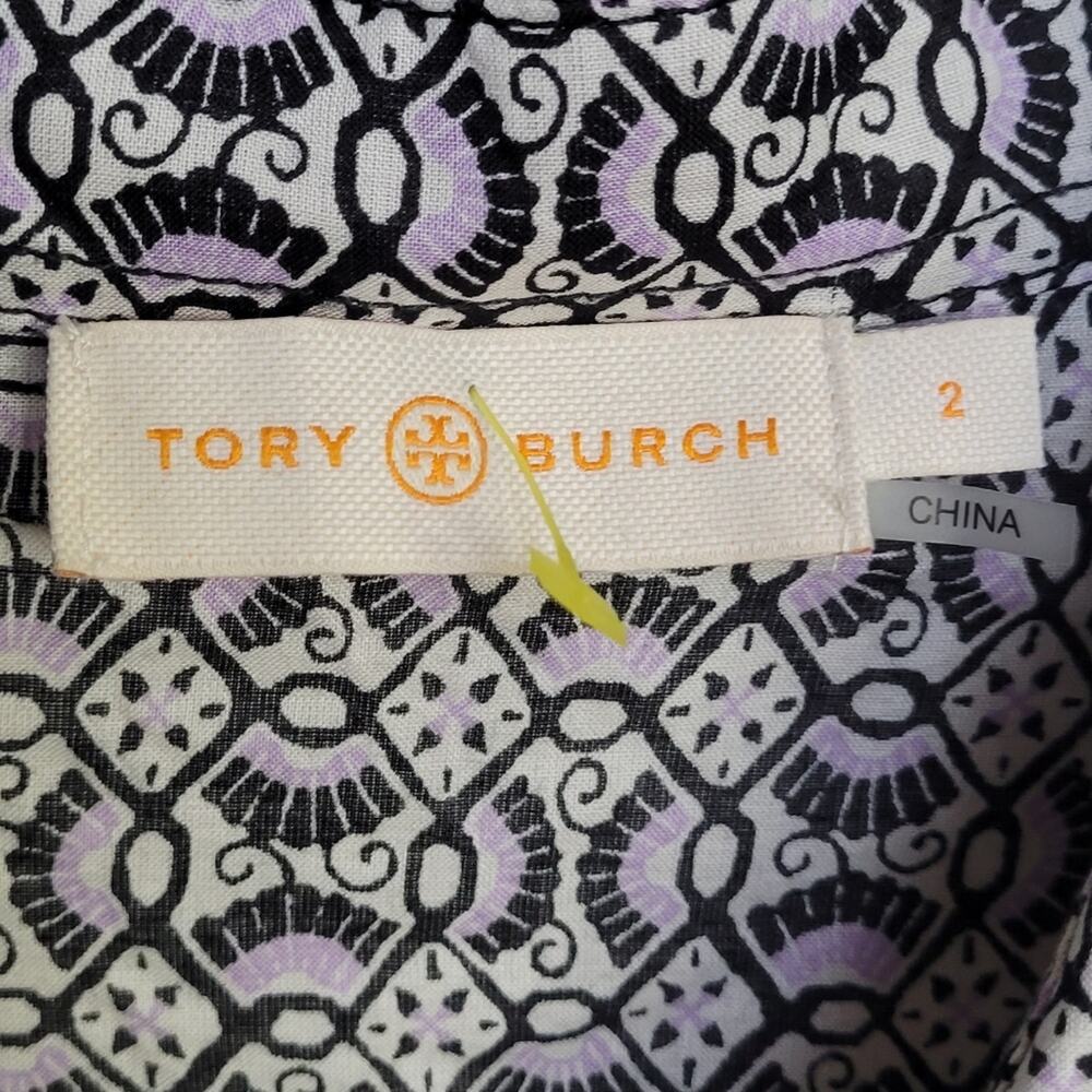 Tory Burch Brigitte Printed Button-Down Blouse, C… - image 5
